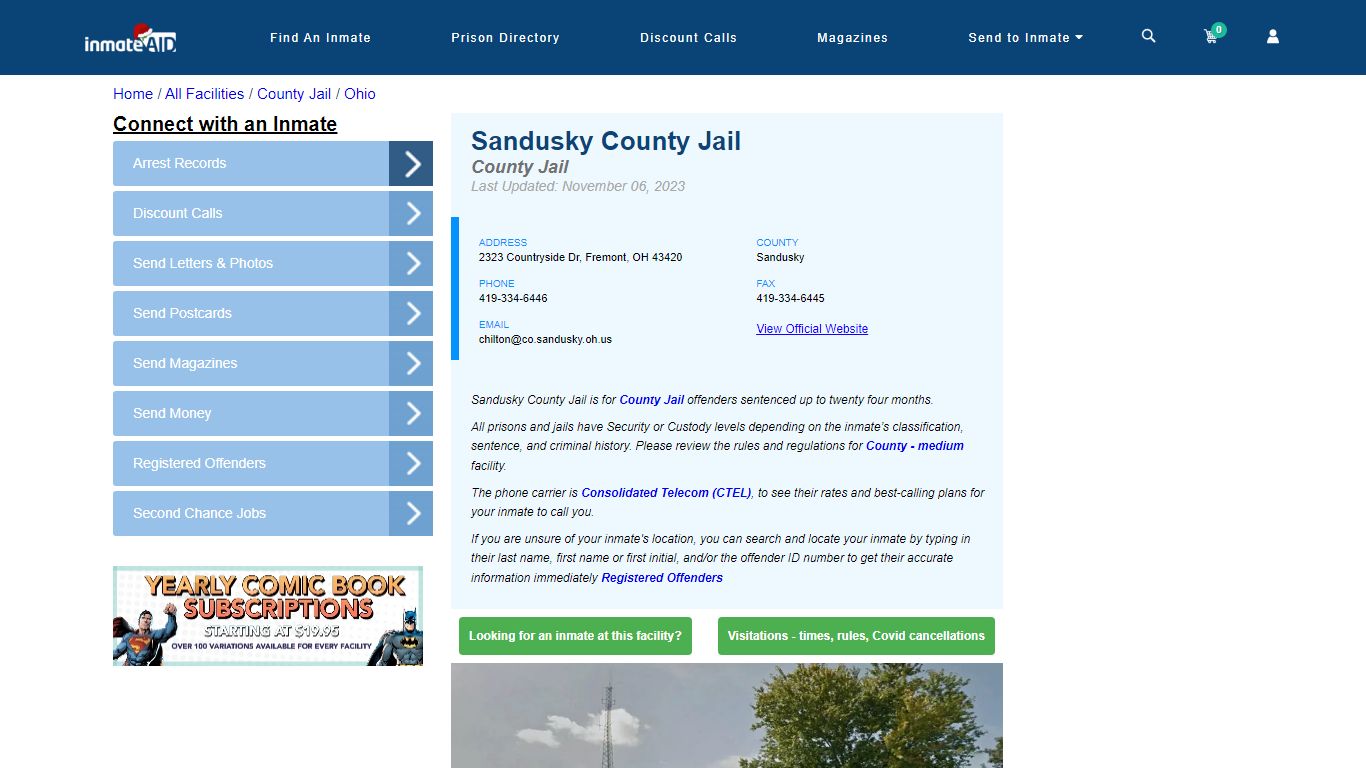 Sandusky County Jail - Inmate Locator - Fremont, OH